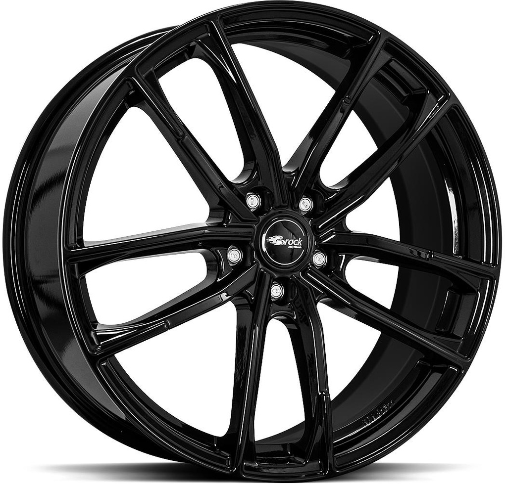 BROCK B38 SHINY BLACK 8x19 5/112 ET40 CB57.1