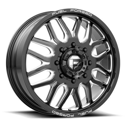 STATUSFÄLGAR DB66 FFC66 MATTE BLACK MILLED 8.25x22 8/200 ET-202 CB142.2