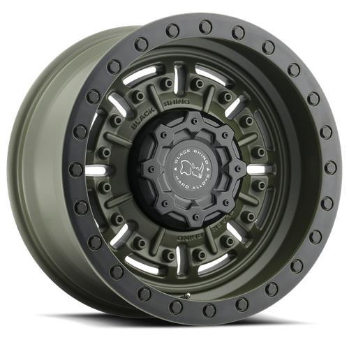 STATUSFÄLGAR ABRAMS OLIVE DRAB GREEN 9.5x17 5/127 ET-18 CB71.5