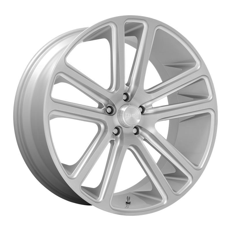 STATUSFÄLGAR DC257 GLOSS SILVER BRUSHED FACE 10x24 5/127 ET10 CB78