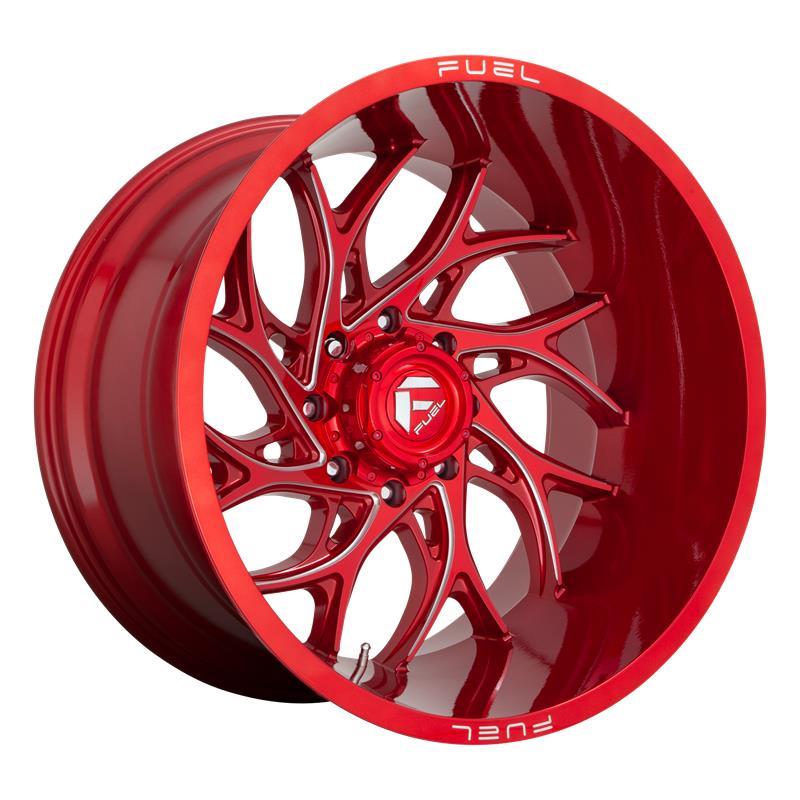 STATUSFÄLGAR D742 RUNNER CANDY RED MILLED 8.25x20 8/165.1 ET-240 CB121.6