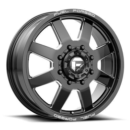 STATUSFÄLGAR DE09 FF09D MATTE BLACK MILLED 8.25x20 8/210 ET105 CB154.3