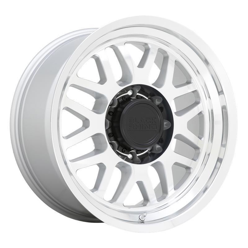 STATUSFÄLGAR DELTA GLOSS SILVER W/ MIRROR FACE & LIP 9.5x20 8/165.1 ET-18 CB125.1