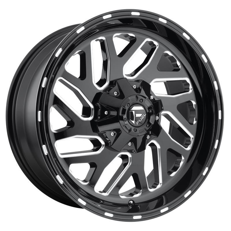 STATUSFÄLGAR D581 TRITON GLOSS BLACK MILLED 10x20 6/135-139.7 ET-19 CB106.1
