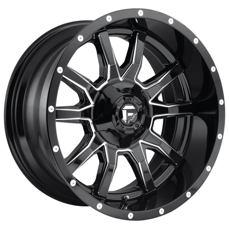 STATUSFÄLGAR D627 VANDAL GLOSS BLACK MILLED 10x20 5/114.3-127 ET-18 CB78.1