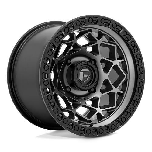 STATUSFÄLGAR D784 UNIT UTV GUNMETAL W/ MATTE BLACK RING 10x15 4/156 ET0 CB132