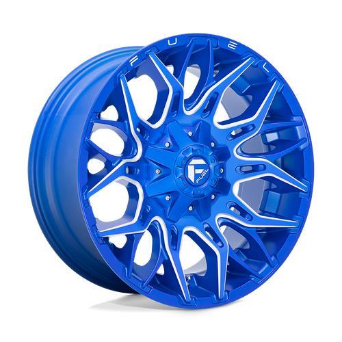 STATUSFÄLGAR D770 TWITCH ANODIZED BLUE MILLED 10x22 8/180 ET-18 CB124.3