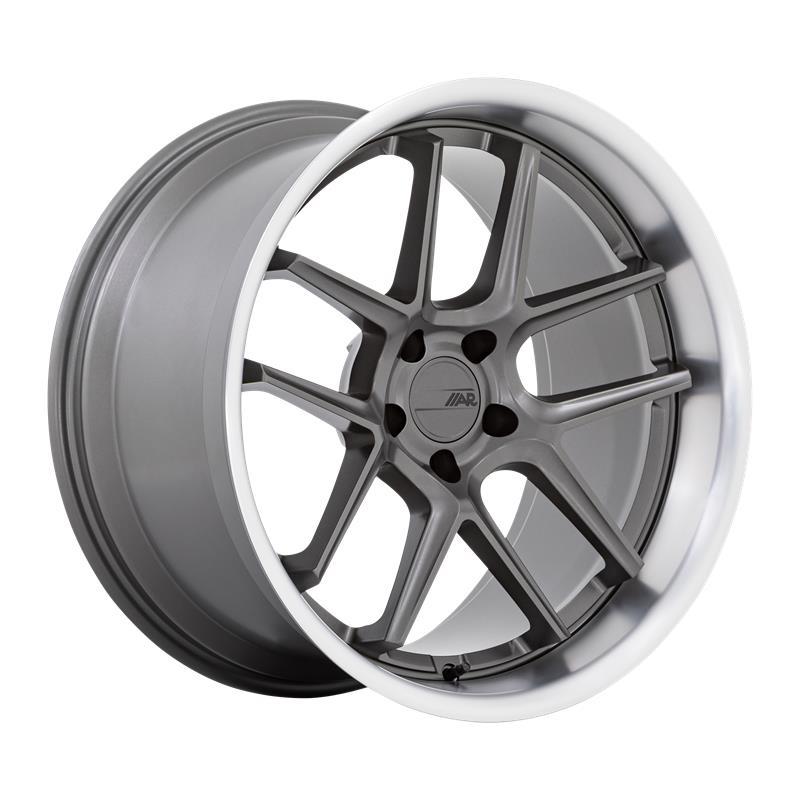 STATUSFÄLGAR AR942 MATTE GUNMETAL W/ MACHINED LIP 9.5x20 5/115 ET15 CB71.5