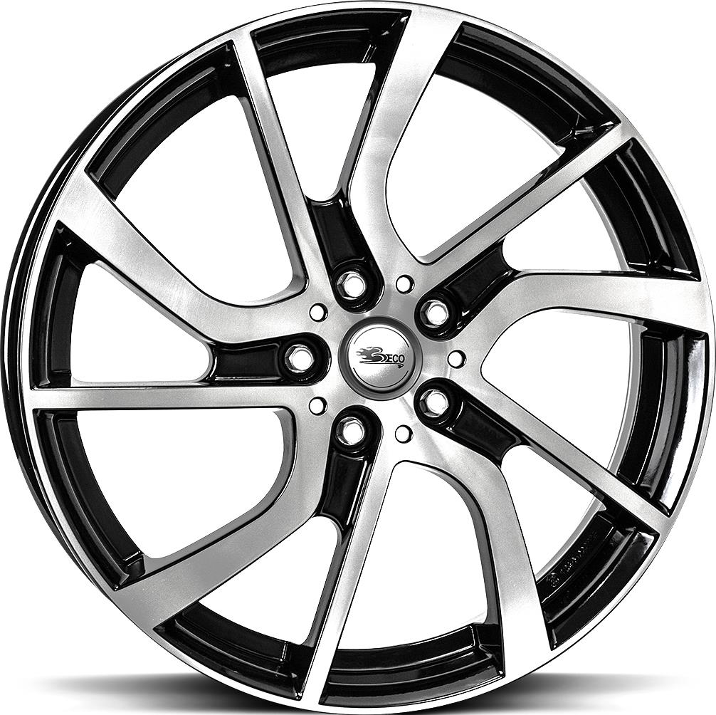 BROCK EB1 BLACK FULL POLISH 5x19 5/112 ET43 CB66.6