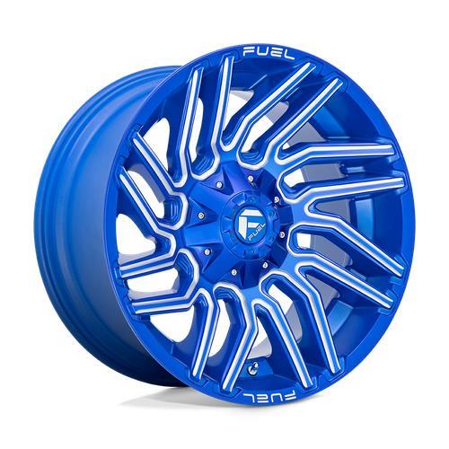 STATUSFÄLGAR D774 TYPHOON ANODIZED BLUE MILLED 10x22 8/180 ET-18 CB124.3