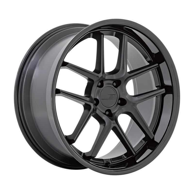 STATUSFÄLGAR AR942 MATTE BLACK W/ GLOSS BLACK LIP 12x20 5/115 ET6 CB71.5