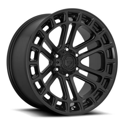 STATUSFÄLGAR D718 HEATER MATTE BLACK 10x22 6/135 ET-13 CB87.1