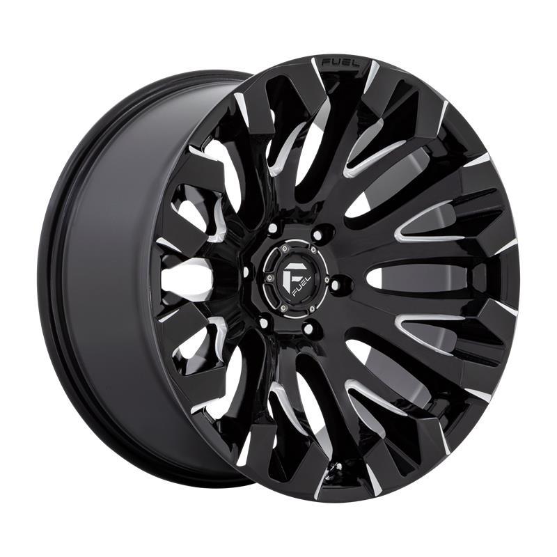 STATUSFÄLGAR D828 QUAKE GLOSS BLACK MILLED 10x20 5/139.7 ET-18 CB78.1