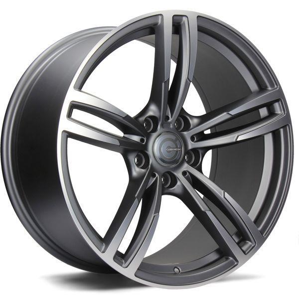 STATUSFÄLGAR DIAMOND MATT ANTHRACITE FRONT POLISHED 8.5x18 5/120 ET20 CB72.6