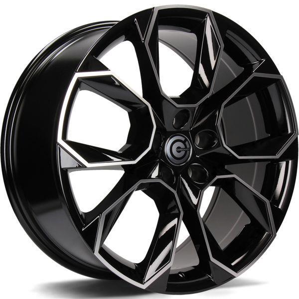 STATUSFÄLGAR BEAST BLACK FRONT POLISHED 8x18 5/112 ET43 CB57.1