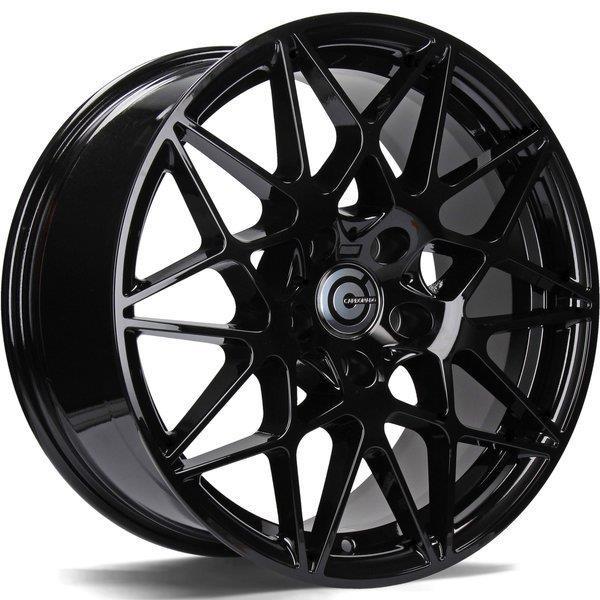 STATUSFÄLGAR CRAZY BLACK GLOSSY 8.5x18 5/120 ET35 CB72.6