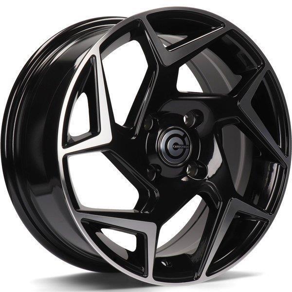 STATUSFÄLGAR CLIPPER BLACK FRONT POLISHED 6.5x15 4/108 ET40 CB63.4