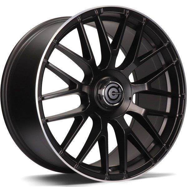 STATUSFÄLGAR DARK DEEP MATT BLACK LIP POLISHED 8x18 5/112 ET35 CB66.6