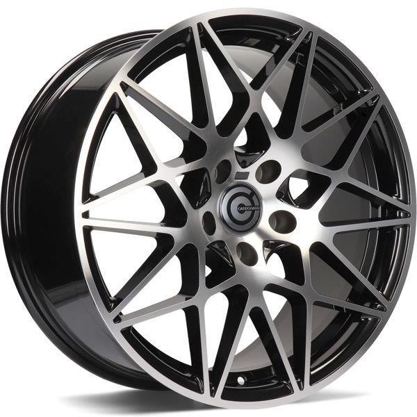STATUSFÄLGAR CRAZY BLACK FRONT POLISHED 8.5x18 5/120 ET35 CB72.6