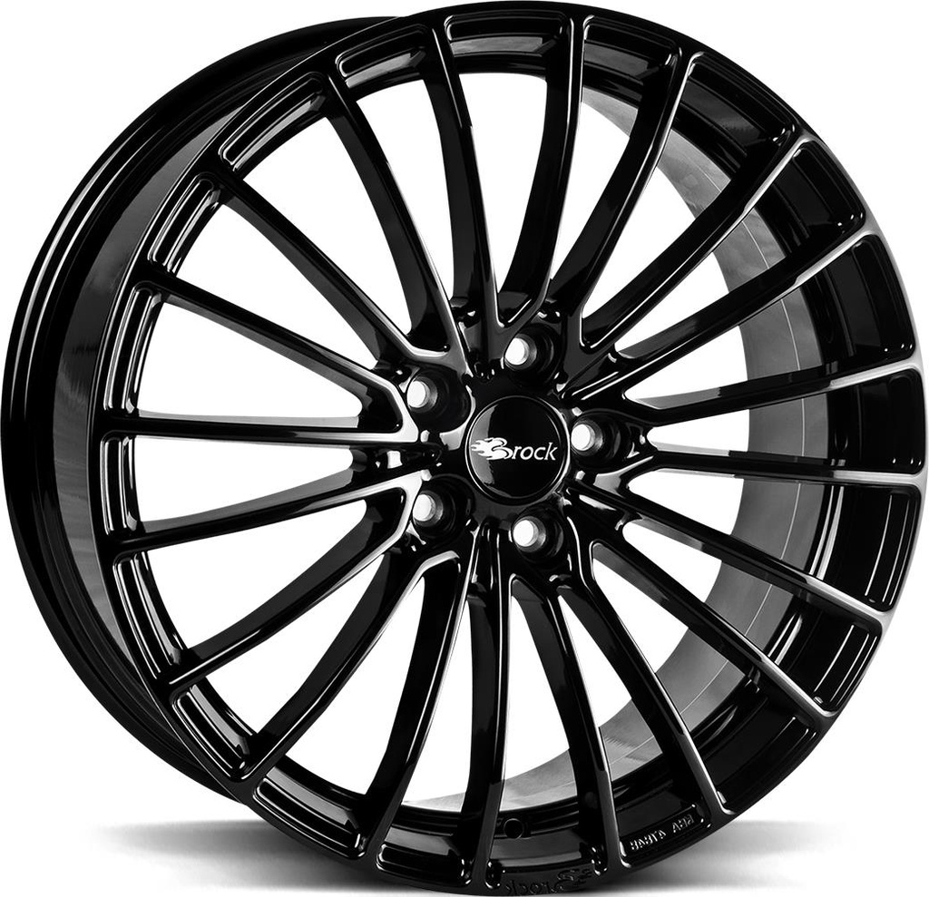 BROCK B24 SHINY BLACK 8.5x20 5/112 ET42 CB66.6