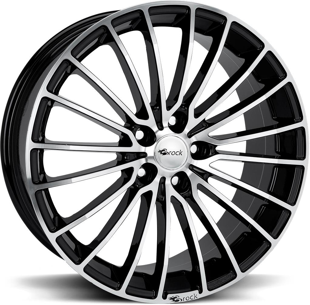 BROCK B24 BLACK FULL POLISH 8.5x20 5/112 ET42 CB66.6