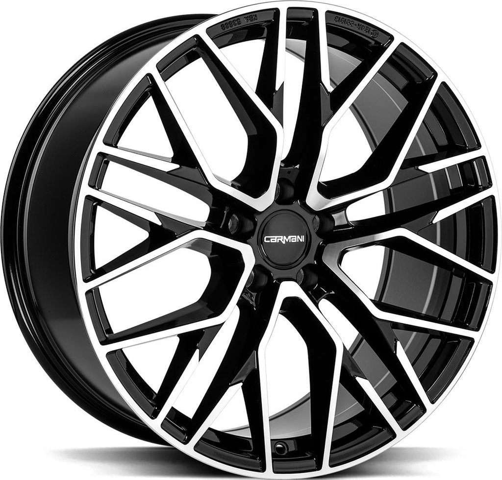 CARMANI LUDWIG BLACK POLISH 8x18 5/108 ET55 CB63.4