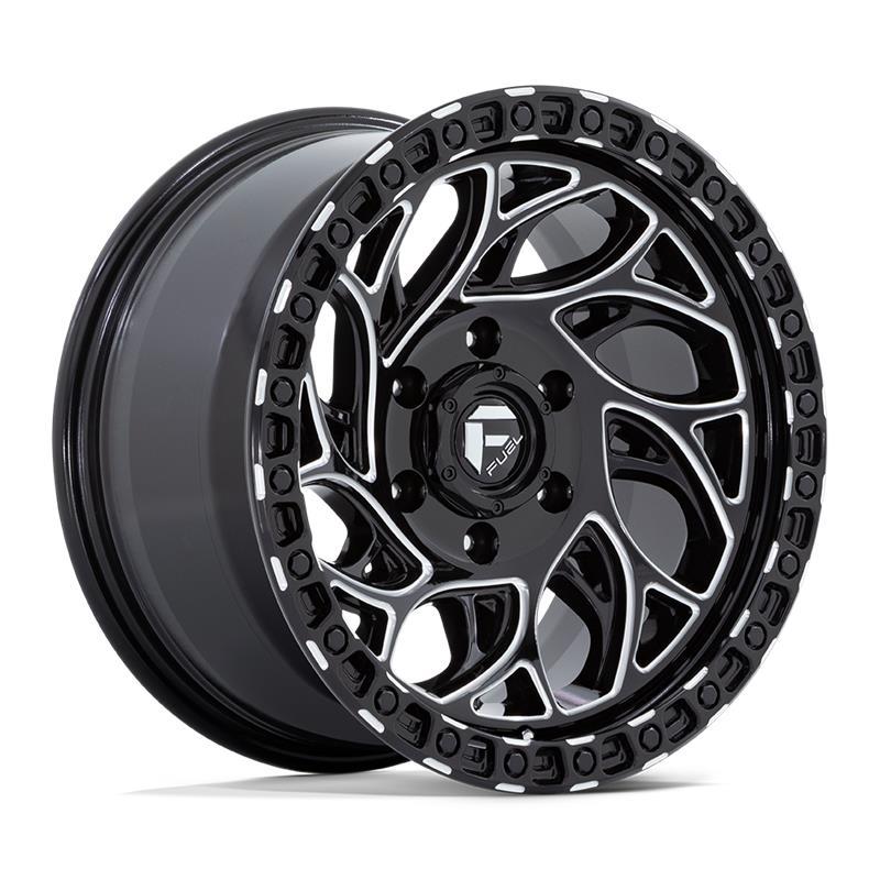 STATUSFÄLGAR D840 RUNNER OR GLOSS BLACK MILLED 10x15 5/114.3 ET-43 CB72.6