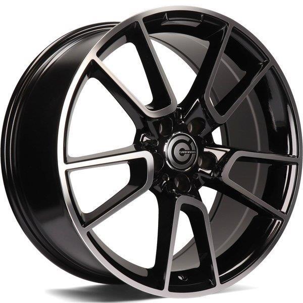 STATUSFÄLGAR EXCELLENT BLACK FRONT POLISHED 8.5x19 5/112 ET45 CB66.6