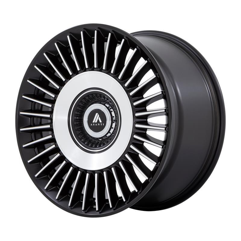 STATUSFÄLGAR ABL-40 TIARA SATIN BLACK BRIGHT MACH FACE 10.5x22 5/115-120 ET18 CB74.1