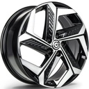 STATUSFÄLGAR ARCTIC BLACK FRONT POLISHED 7.5x19 5/114.3 ET50 CB73.1
