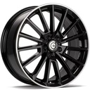STATUSFÄLGAR BULLOCK BLACK GLOSSY LIP POLISHED 7x17 5/112 ET40 CB57.1