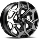 STATUSFÄLGAR BULLET BLACK FRONT POLISHED 7.5x19 5/114.3 ET49 CB73.1