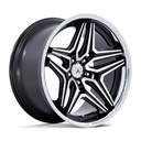 STATUSFÄLGAR ABL-46 DUKE GLOSS BLACK MACHINED 10.5x22 5/120 ET18 CB74.1