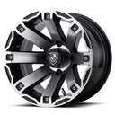STATUSFÄLGAR FA143 MACHINED GLOSS BLACK 7x12 4/101.6 ET-47 CB70.7