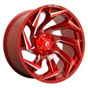 STATUSFÄLGAR D754 REACTION CANDY RED MILLED 9x17 6/135-139.7 ET-12 CB106.1