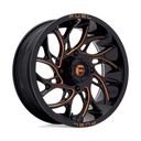 STATUSFÄLGAR D780 RUNNER UTV GLOSS BLACK MILLED ORANGE 7x18 4/137 ET13 CB110.1