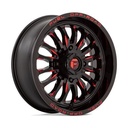 STATUSFÄLGAR D822 ARC UTV GLOSS BLACK MILLED RED 7x20 4/137 ET13 CB110.1