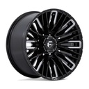 STATUSFÄLGAR D849 REBAR GLOSS BLACK MILLED 9x17 6/139.7 ET1 CB106.1