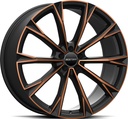 GMP TOTALE SATIN BLACK BRONZE ORANGE 10x22 5/120 ET10 CB66.6
