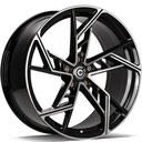 STATUSFÄLGAR EVIL BLACK FRONT POLISHED 9x20 5/112 ET30 CB66.5