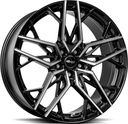 BROCK B44 BLACK FULL POLISH 8.5x20 5/112 ET25 CB66.6