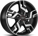 RONAL R64 JET BLACK MATT FRONT CUT 7x17 5/114.3 ET45 CB66.1