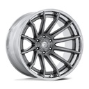 STATUSFÄLGAR FC403 BURN PLATINUM W/ CHROME LIP 10x22 5/127 ET-18 CB71.5