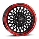 BORBET B BLACK RIM RED 8x17 5/112 ET35 CB66.6