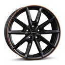 BORBET LX18 BLACK MATT RIM COPPER 8x18 5/112 ET44 CB57.1