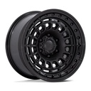 STATUSFÄLGAR BR014 SAHARA MATTE BLACK W/ GLOSS BLACK LIP 9x17 6/139.7 ET0 CB106.1