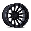 STATUSFÄLGAR FC403 BURN MATTE BLACK W/ GLOSS BLACK LIP 9x20 5/127 ET1 CB71.5