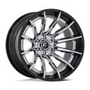 STATUSFÄLGAR FC403 BURN CHROME W/ GLOSS BLACK LIP 9x20 5/127 ET1 CB71.5
