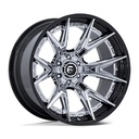 STATUSFÄLGAR FC402 CATALYST CHROME W/ GLOSS BLACK LIP 10x20 8/165.1 ET-18 CB125.1