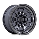 STATUSFÄLGAR BR021 MONDO MATTE GUNMETAL W/ GLOSS GRAY LIP 9x18 6/139.7 ET12 CB106.1